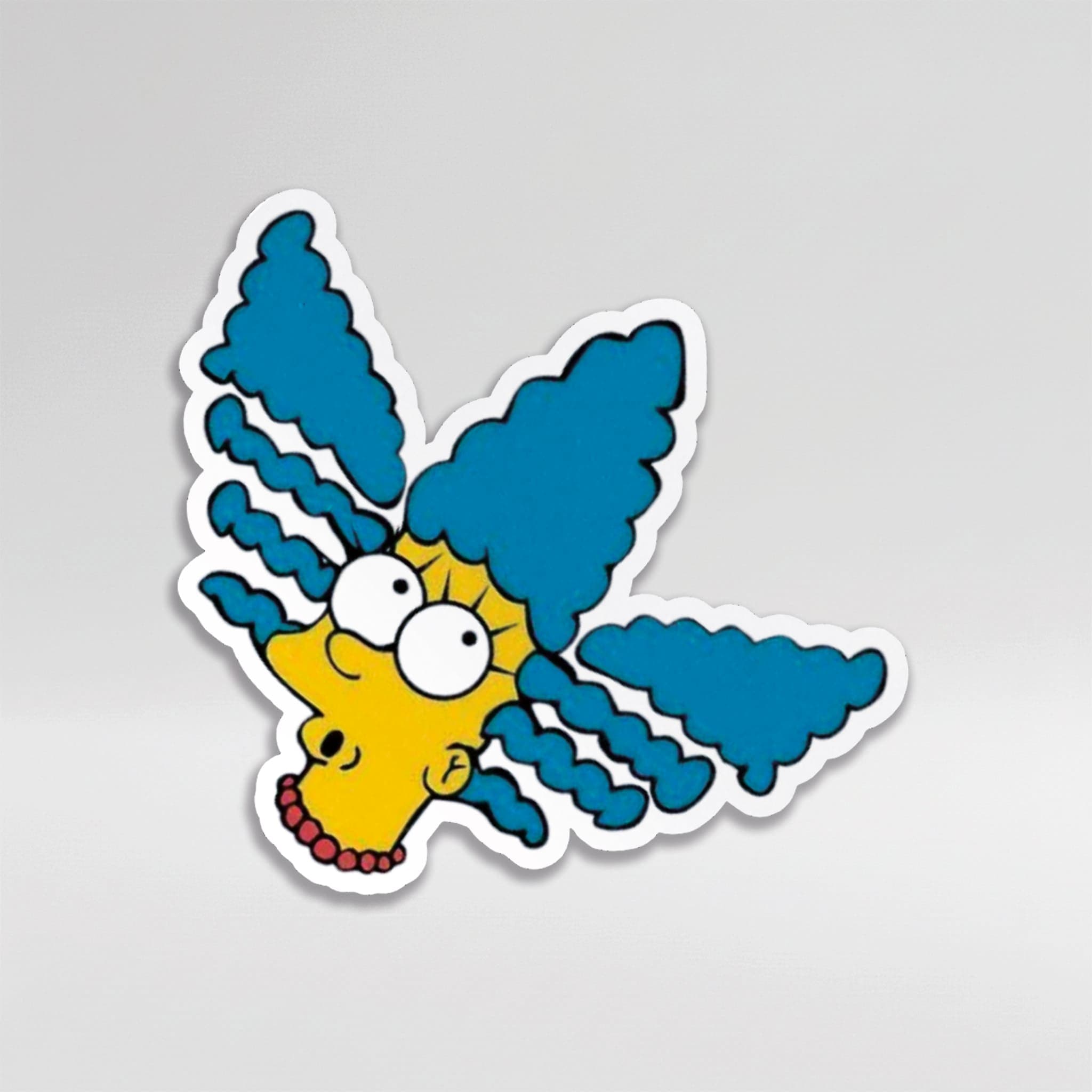 Marge Simpson Cabelo Azul Bat-Símbolo